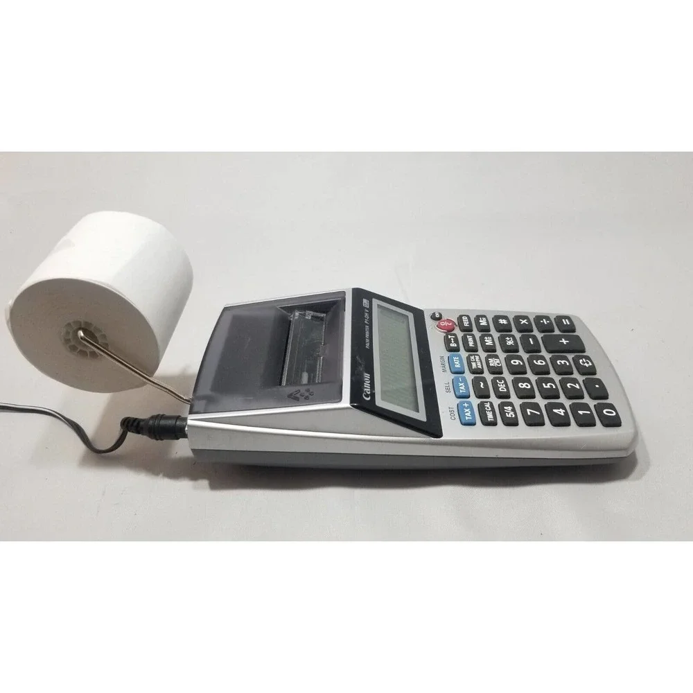Canon Palm Printer P1-DH V 12 Digit Receipt Printing Calculator Tested and Works
